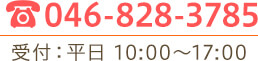 TEL:046-828-3785 受付：平日10:00～17:00