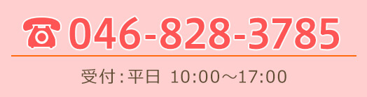 TEL:046-828-3785 受付：平日10:00～17:00